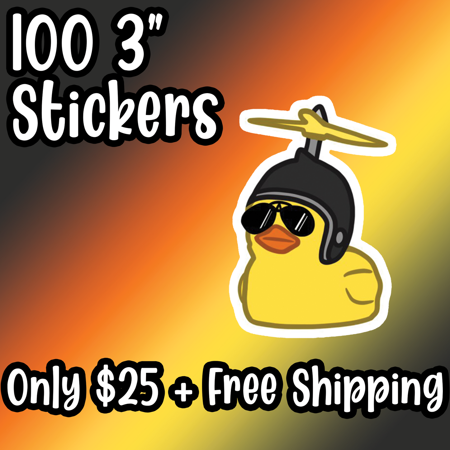 Custom Stickers / 100 3 Inch for $25